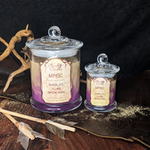 Load image into Gallery viewer, Baldur's Gate 3 Minsc candles in both large and small sizes.