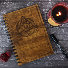 Load image into Gallery viewer, Wooden Adventuring Journal - Merch - Wooden Adventuring Journal - Planeshift Candles