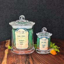 Load image into Gallery viewer, Baldur's Gate 3 Halsin candles in both large and small sizes.
