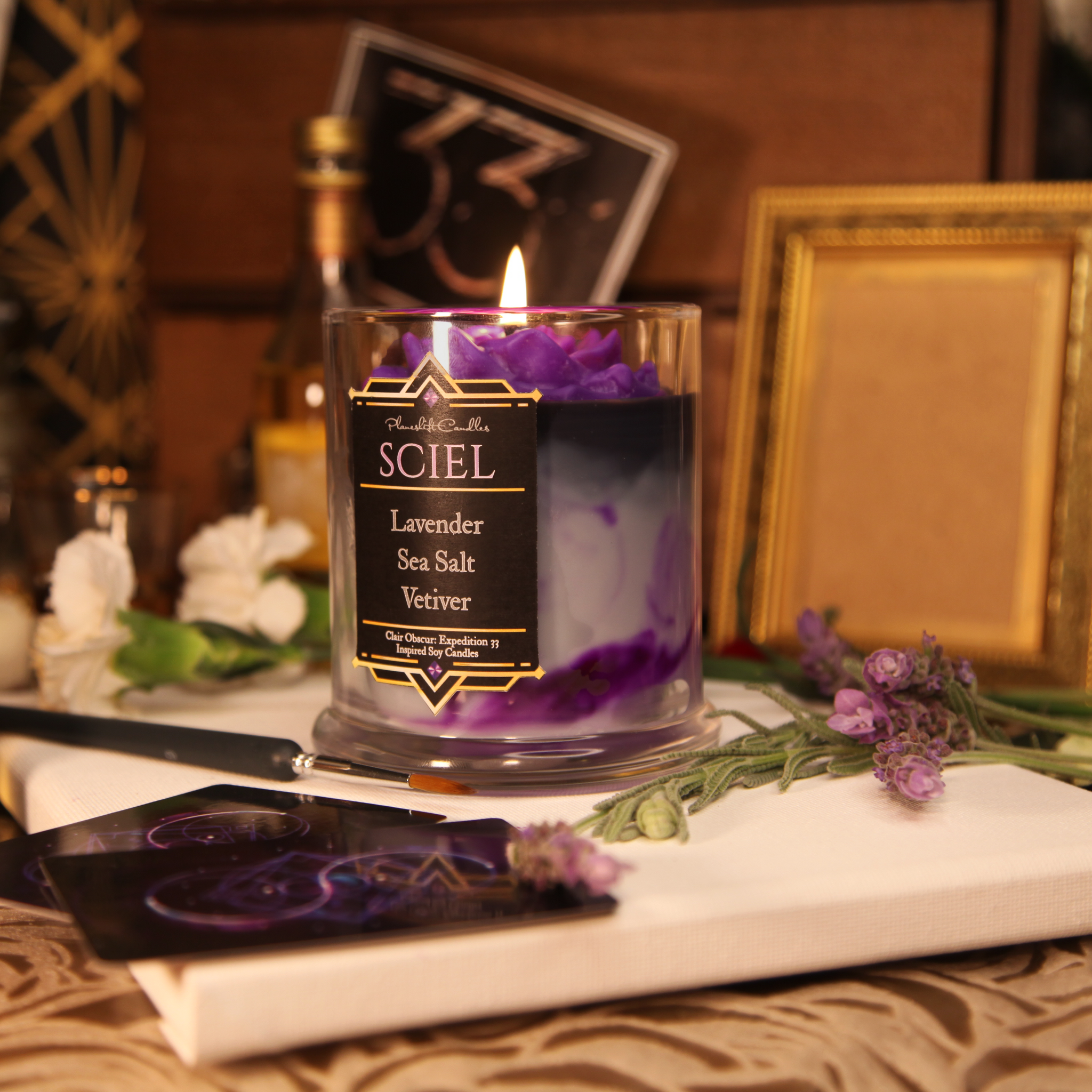 Sciel's Blend - Expedition 33 Soy Candle – Planeshift Candles Sciel's Blend - Expedition 33 Soy Candle – Planeshift Candles