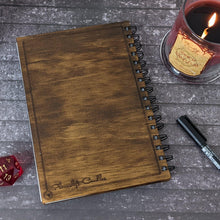 Load image into Gallery viewer, Wooden Adventuring Journal - Merch - Wooden Adventuring Journal - Planeshift Candles
