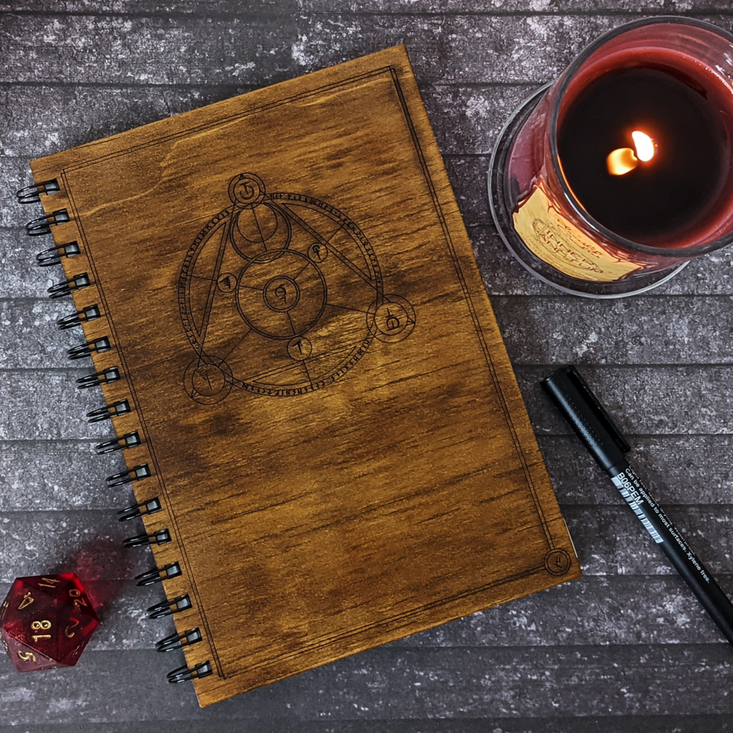 Wooden Adventuring Journal - Merch - Wooden Adventuring Journal - Planeshift Candles